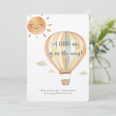 Boho Einfachheit Willkommen Kleine Dusche Einladung (Stehend Vorderseite)