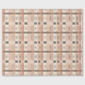 Boho einheimische Ornamente Marine rot geometrisch Geschenkpapier (Flach)