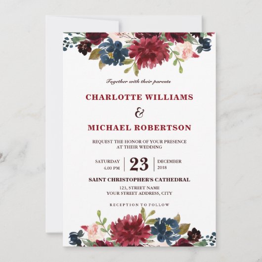 Boho Einladung (Vorderseite)