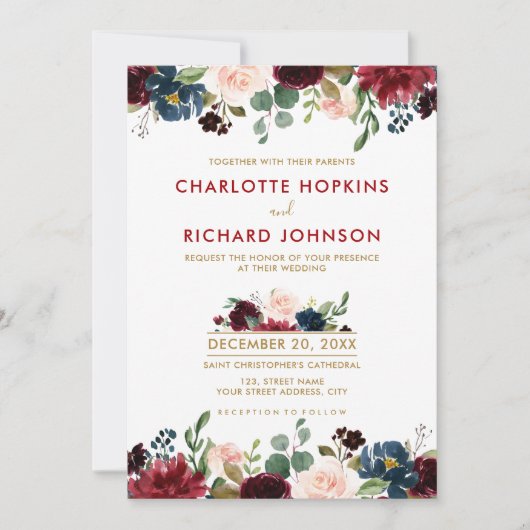 Boho Einladung (Vorderseite)