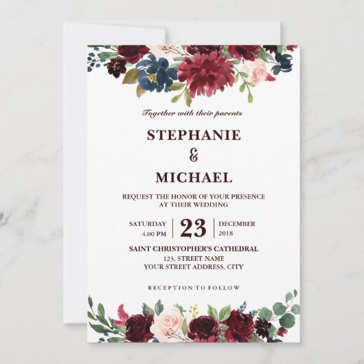 Boho Einladung (Vorderseite)