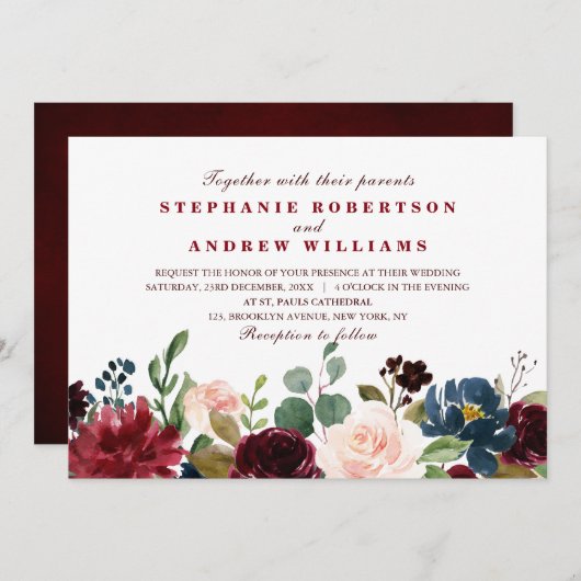 Boho Einladung (Vorne/Hinten)