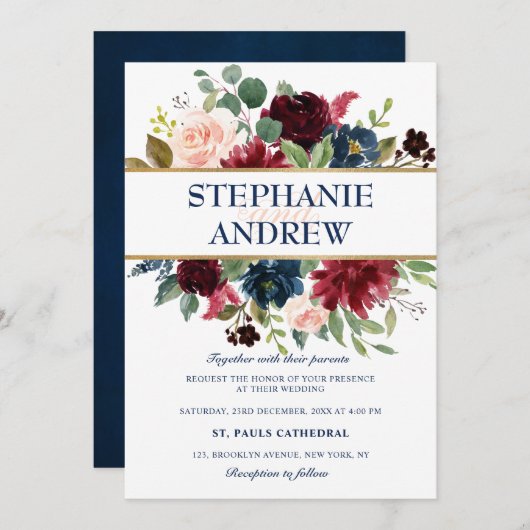 Boho Einladung (Vorne/Hinten)