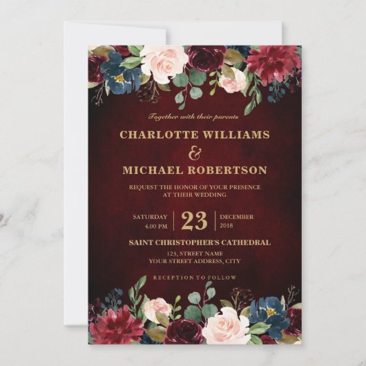 Boho Einladung (Vorderseite)