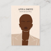 Boho einzigartige inklusive Frauen Stud Earring Di Visitenkarte (Vorderseite)
