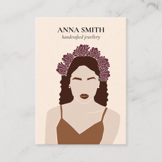 Boho einzigartige inklusive Frauen Stud Earring Di Visitenkarte (Vorderseite)