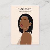 Boho einzigartige inklusive Frauen Stud Earring Di Visitenkarte (Vorderseite)