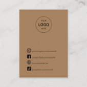 Boho einzigartige inklusive Frauen Stud Earring Di Visitenkarte (Rückseite)