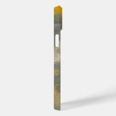 Boho Elegance Abstrakt Mustard & Grau Art Case-Mate iPhone Hülle (Rückseite / Rechts)