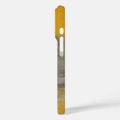 Boho Elegance Abstrakt Mustard & Grau Art Case-Mate iPhone Hülle (Rückseite / Links)