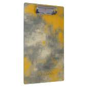 Boho Elegance Abstrakt Mustard & Grau Art Klemmbrett (Rechts)