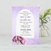 BOHO Elegance! Graceful Wedding Flat Invitation Einladung (Stehend Vorderseite)