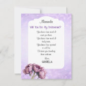 BOHO Elegance! Werden Sie meine Bridesmaid-Karte s Einladung (Vorderseite)