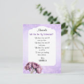 BOHO Elegance! Werden Sie meine Bridesmaid-Karte s Einladung (Stehend Vorderseite)