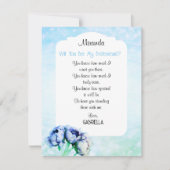 BOHO Elegance! Werden Sie meine Bridesmaid-Karte s Einladung (Vorderseite)