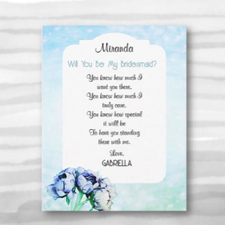 BOHO Elegance! Werden Sie meine Bridesmaid-Karte s Einladung