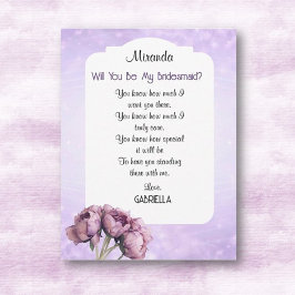 BOHO Elegance! Werden Sie meine Bridesmaid-Karte s Einladung