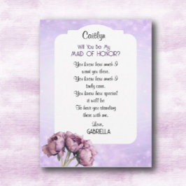 BOHO Elegance! Werden Sie meine Trauzeugin-Karte s Einladung