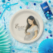 Boho Elegant  baby shower asian mom-to-be Pappteller (Party)