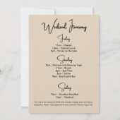 Boho Elegant Bachelorette Glamping Party Weekend  Einladung (Rückseite)