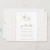 Boho Elegant Beach Wedding Foto Save The Date (Vorderseite)