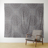 Boho Elegant Classy Gray Silver Vintag Mandala Wandteppich (Beispiel (Horizontal))