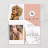 Boho Elegant Custom Foto Logo Werbung Flyer (Vorne)