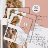 Boho Elegant Custom Foto Logo Werbung Flyer