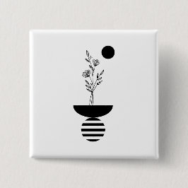 Boho Elegant Flower Button