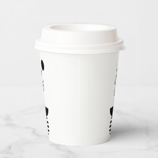 Boho Elegant Flower Pappbecher (Rechts)