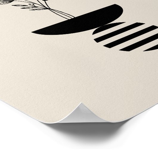 Boho Elegant Flower Poster (Ecke)