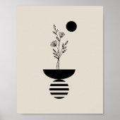 Boho Elegant Flower Poster (Vorne)