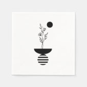 Boho Elegant Flower Serviette (Vorderseite)