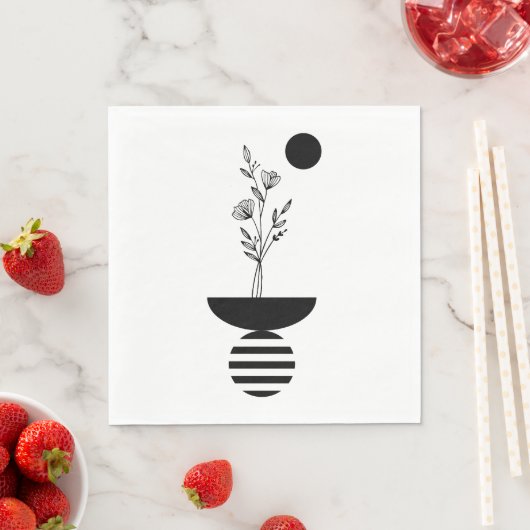 Boho Elegant Flower Serviette (Beispiel)