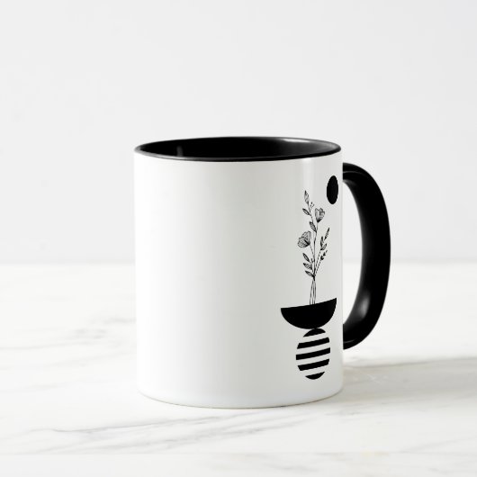 Boho Elegant Flower Tasse (VorderseiteRechts)