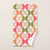 Boho Elegant Line Art Mitte Jahrhundert modern far Badhandtuch Set (Handtuch)