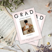Boho Elegant Magazine Cover Grad 2025 Einladung