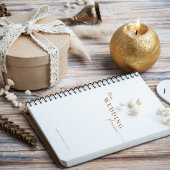 Boho Elegant Minimalistisch Calligraphy Script Wed Planer