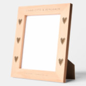 Boho Elegant Minimalistisch Couple Foto Geätzte Rahmen (Links)