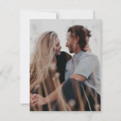 Boho Elegant Modern Dusty Mauve Save The Date (Rückseite)