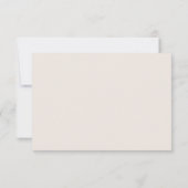 Boho Elegant Moderne Minimalistische HochzeitsrSVP RSVP Karte (Rückseite)