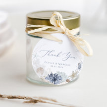 Boho Elegant Ocean Beach Blue Wedding Vielen Dank