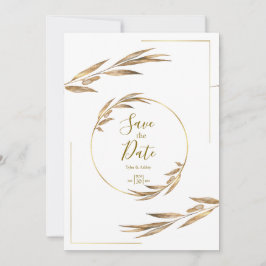 Boho Elegant Rustic Floral Wedding Einladung