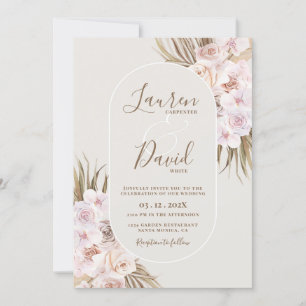 Boho Elegant Wedding Einladung