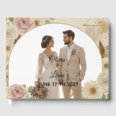 Boho Elegant Wedding Guest Book – Romantic Keepsak Gästebuch (Vorderseite)