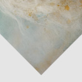 Boho Elegant White Horse Seidenpapier (Detail)