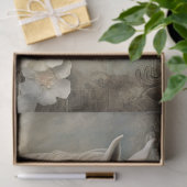 Boho Elegant White Horse Seidenpapier (Geschenk)