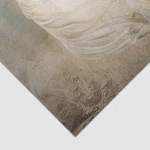 Boho Elegant White Horse Seidenpapier (Detail)