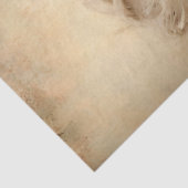 Boho Elegant White Horse Seidenpapier (Detail)