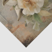 Boho Elegant White Horse Seidenpapier (Detail)